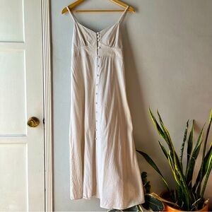 Monteau of Los Angeles• Linen Maxi Dress•Sz S